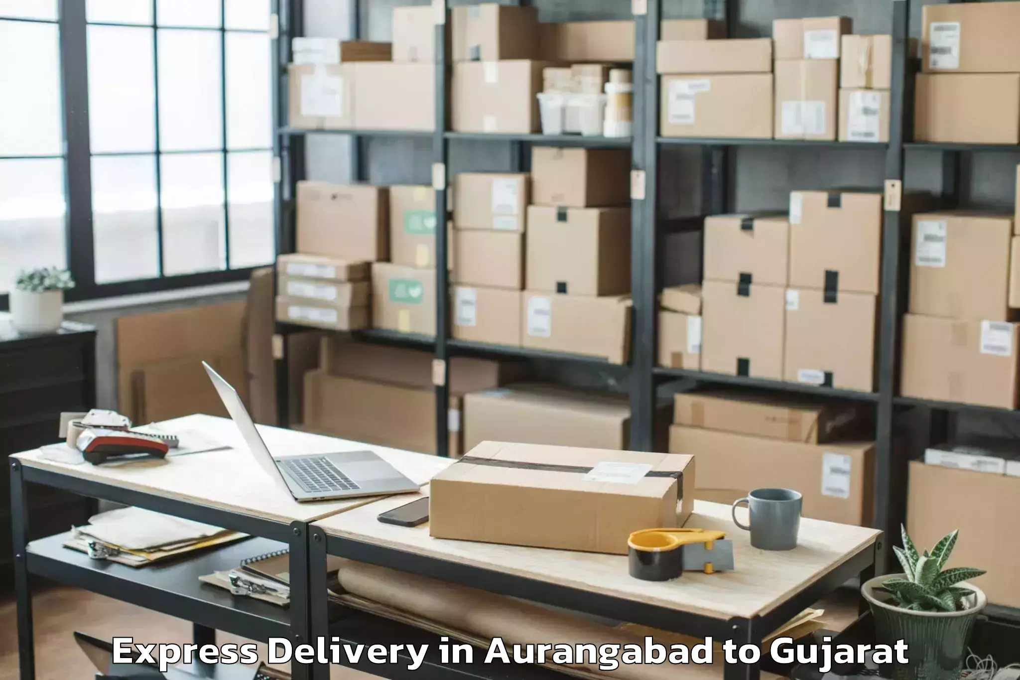 Leading Aurangabad to Dholka Express Delivery Provider